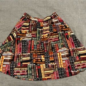 Vintage inspired book lovers skirt